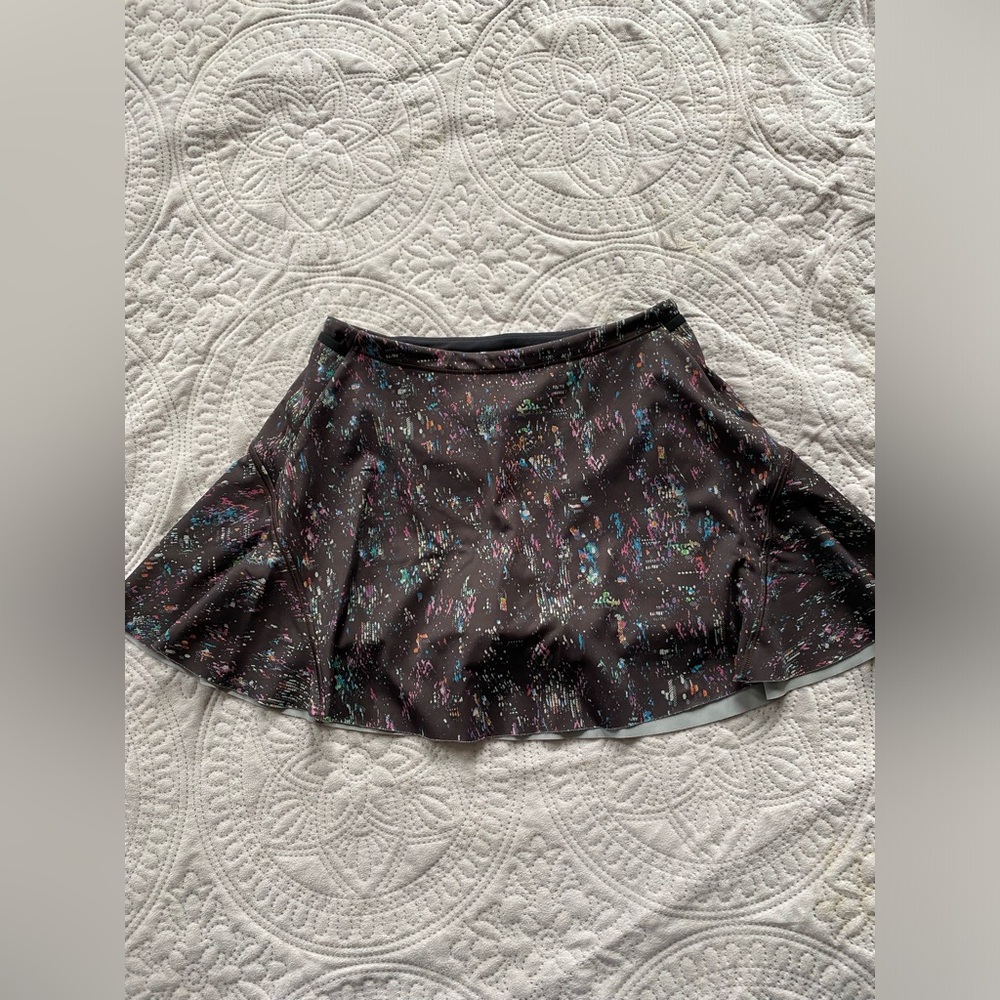 Athleta Match Point Skort Womens XXS City Lights Print Tennis Lined Skirt